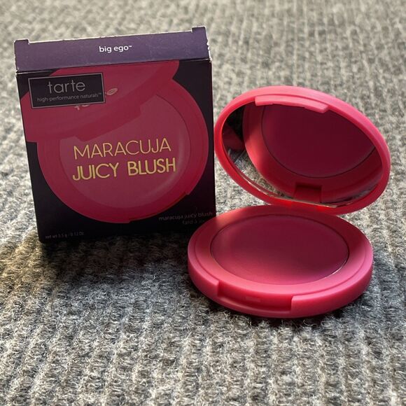 Tarte Maracuja Juicy Face Blush BIG EGO (Hot Pink) Full Size 12oz NEW Authentic - Picture 4 of 5